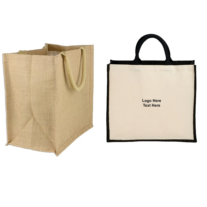 High Quality Natural Burlap Bags Jute Hessian Drawstring Sack Small Wedding Favor Gift Jute Bag