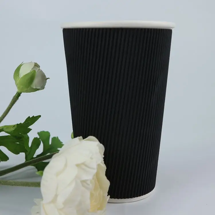
Special Design Ripple Wall Hot Drink Paper Cup 