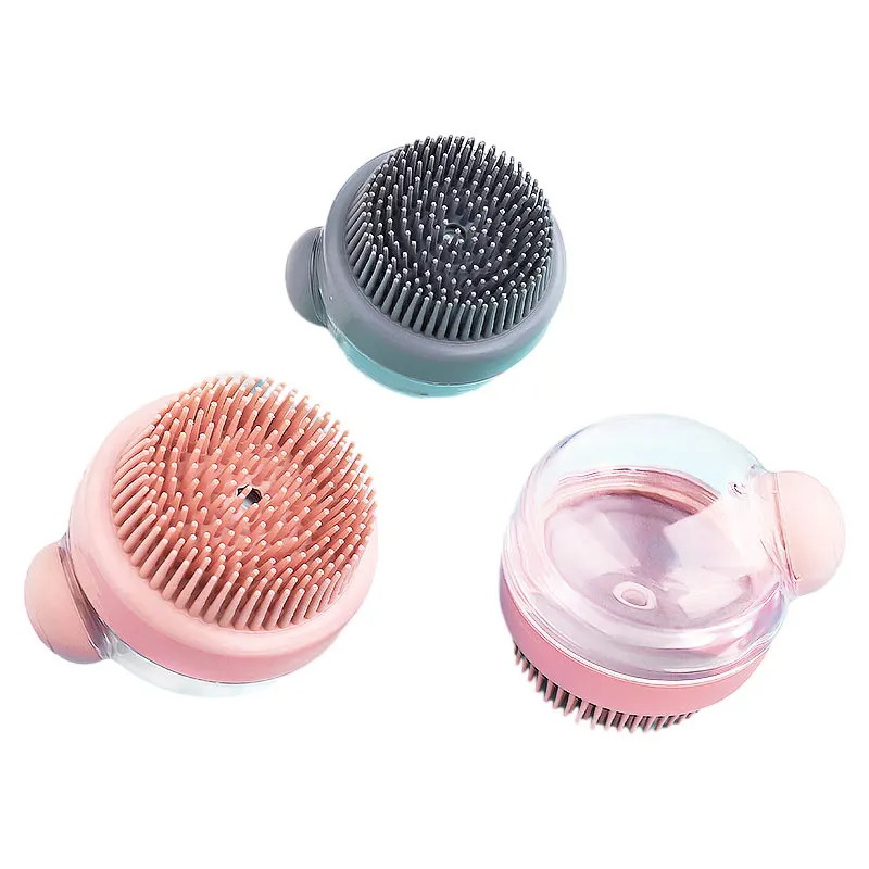 2023 New Arrivals Pet Bath Brush Massage Brush Shampoo Dispenser Bristle for Dogs and Cats Shower Grooming