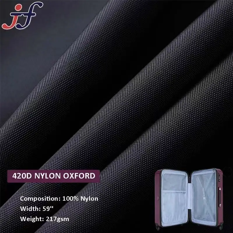 420D nylon oxford  fabric for tent bag tear resistant waterproof ripstop new design fabric