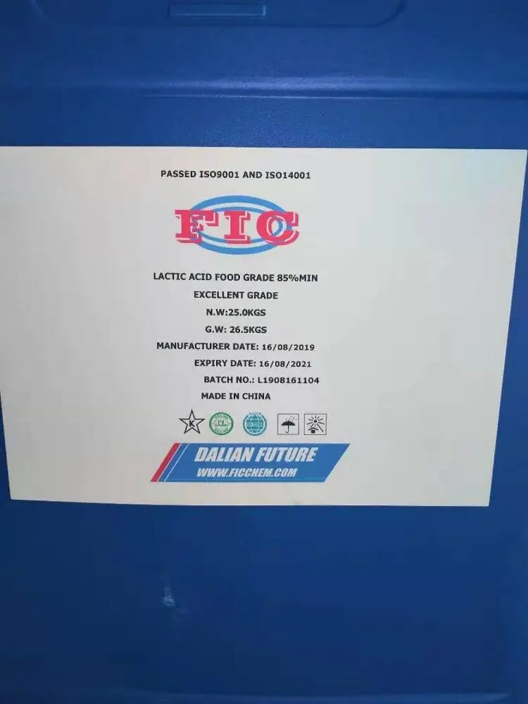 High Quality Lactic Acid Liquid 85%Min Food Grade Food Preservative Factory Price