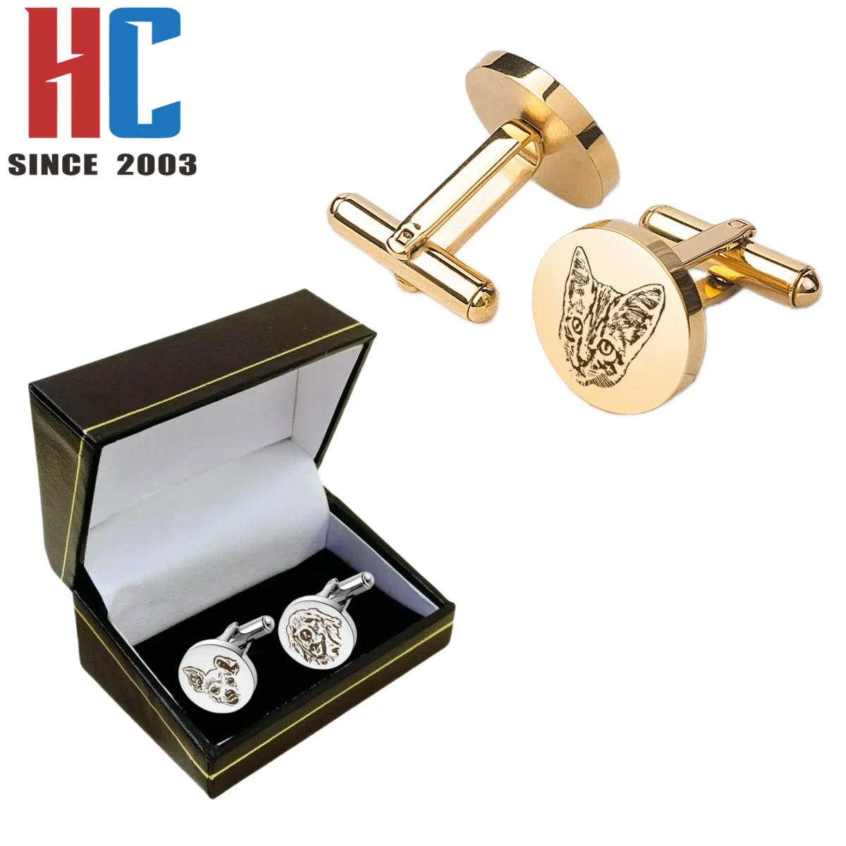 20 Years Factory Custom Dog  Cat Cufflinks Pet Cufflinks