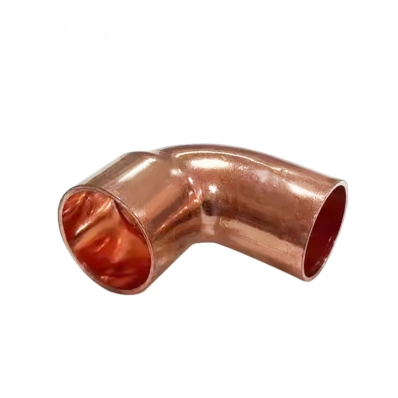 Wholesale Copper Elbow Tee Fitting Copper Pipe Fittings for Refrigerator and air Conditioning Hailiang
