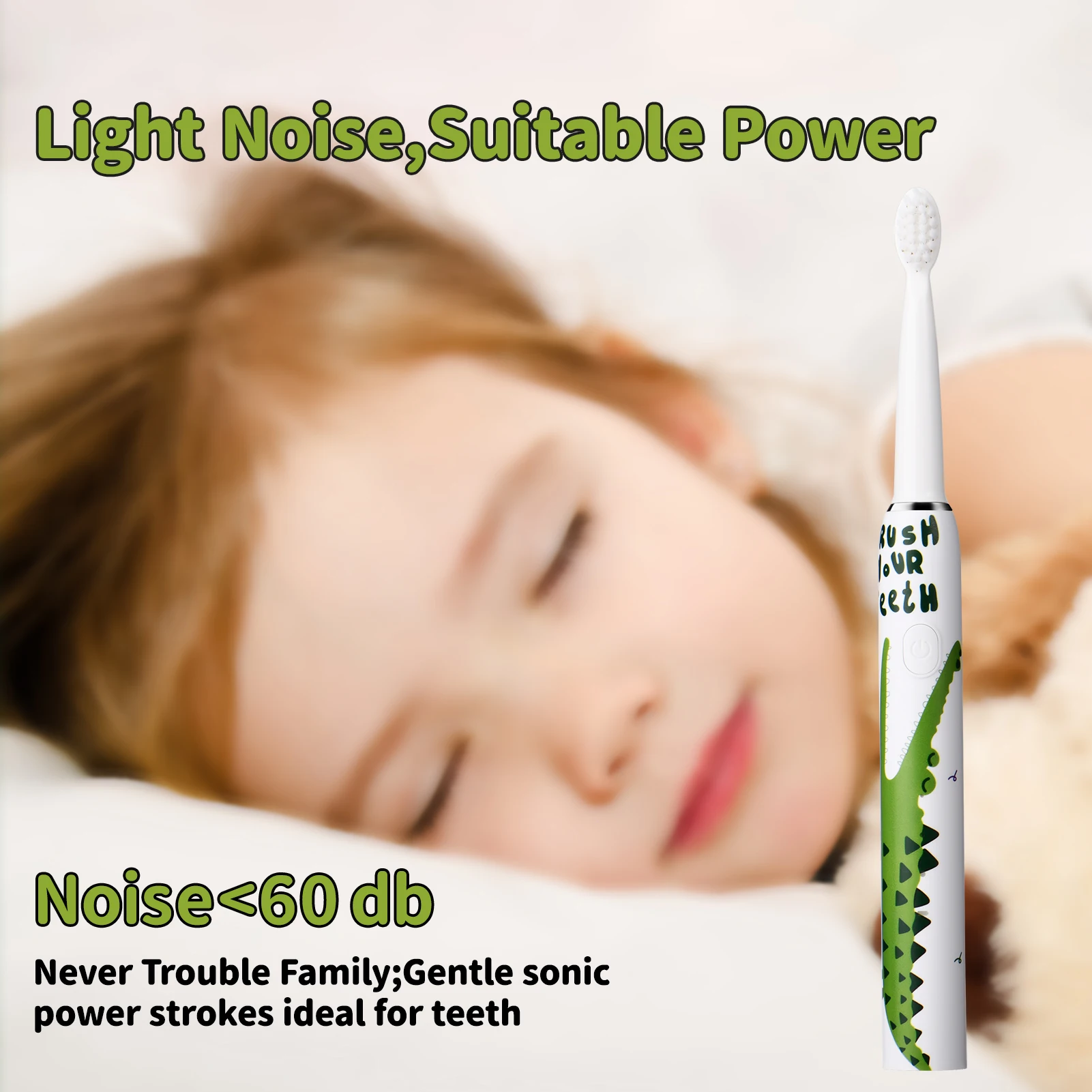 Hot Selling Cartoon Cute kids toothbrush electric Europe US child electric toothbrush