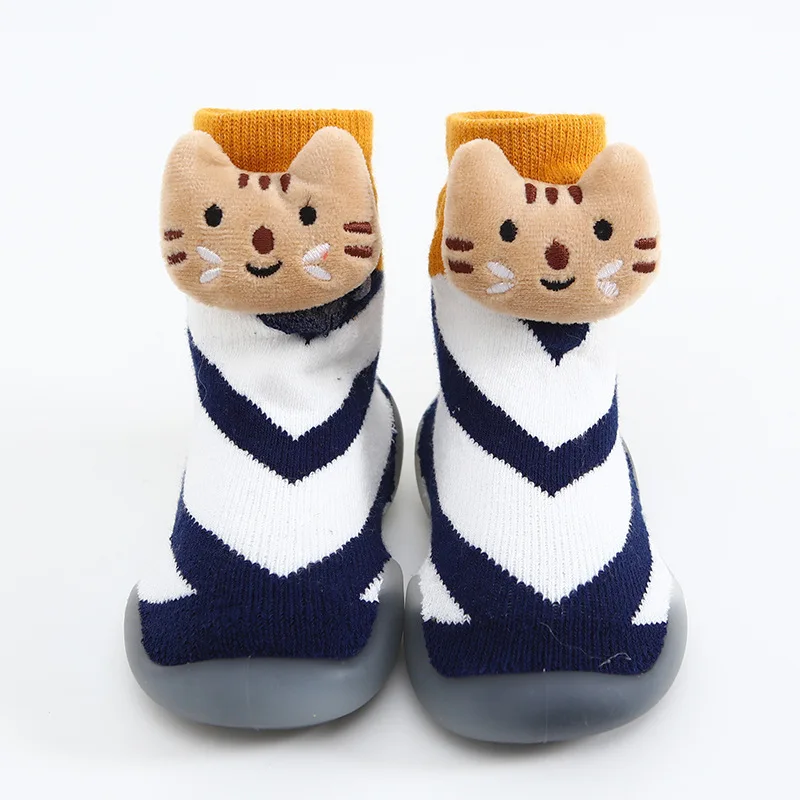 JX-I-1151 Custom design socks winter thickened Christmas socks shoes baby toddler shoes
