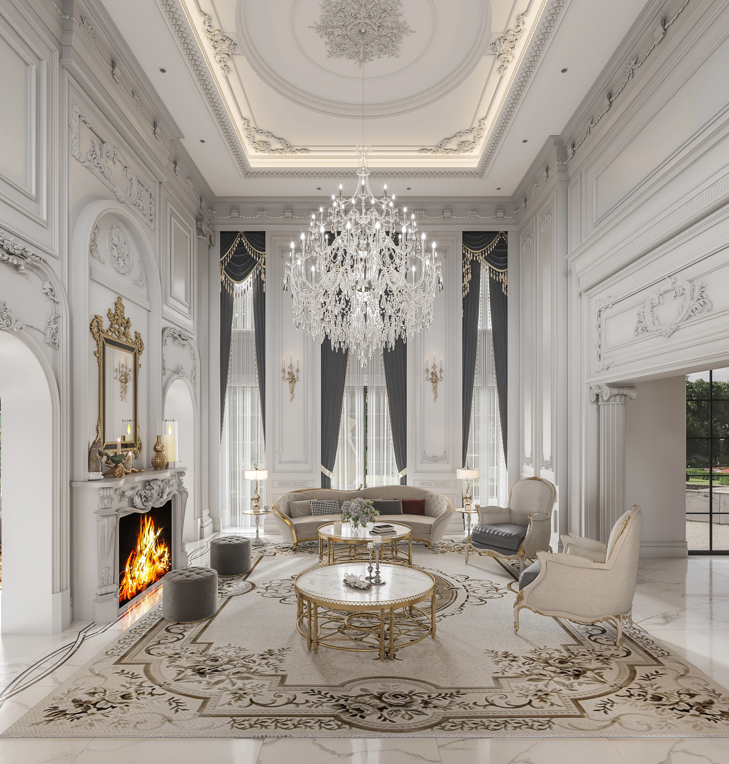 Polyurethane molding cornice custom pop style elegant decorative strip fireproof PU cornice