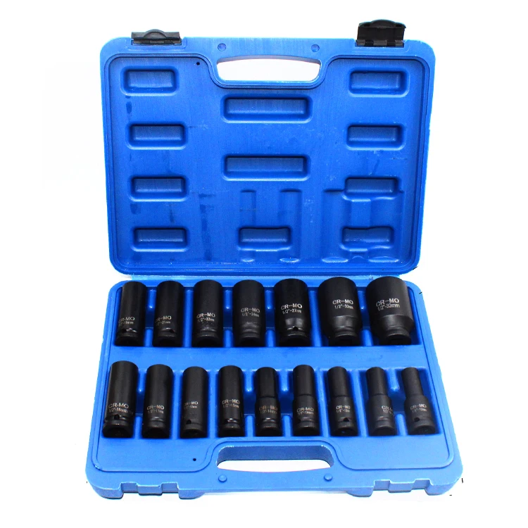 Box Size 330*260*80mm Measuring Tools Magnetic Standard Impact Sockets Set For Hardware Store