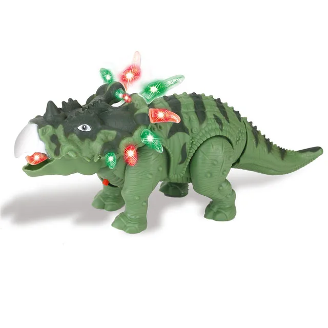 Electric crawling triceratops with light simulated dino sound walking dinosaur toy for child dinosaur