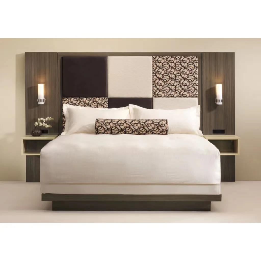 Modern Compact Apartment 4 or 5 star Hotel Bedroom Furniture Set >=1 Square Meters
