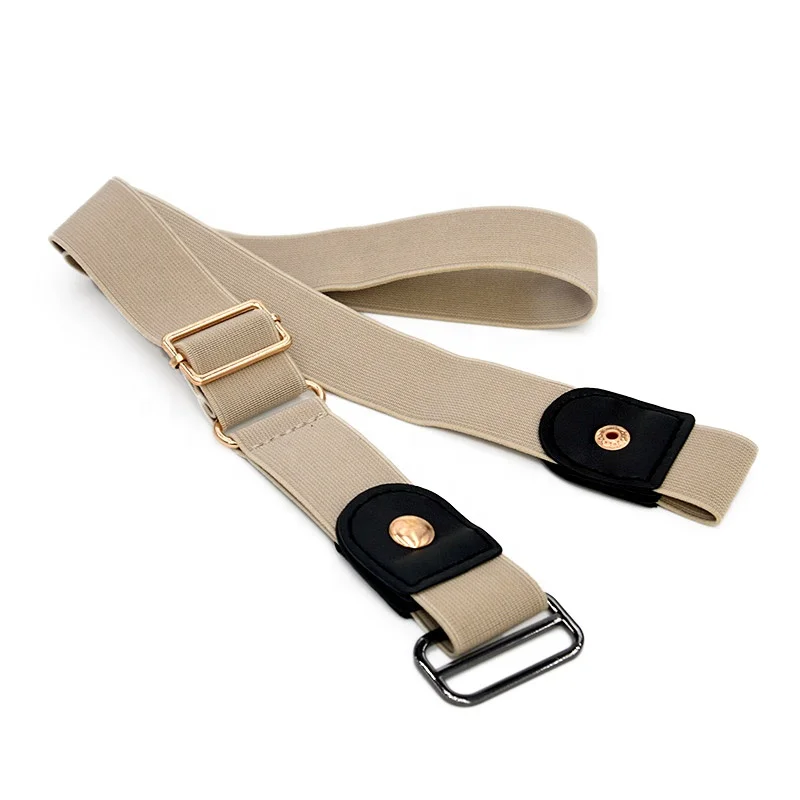 Men Stretch Pants Invisible Elastic Waist Belt No Buckle Free for Women