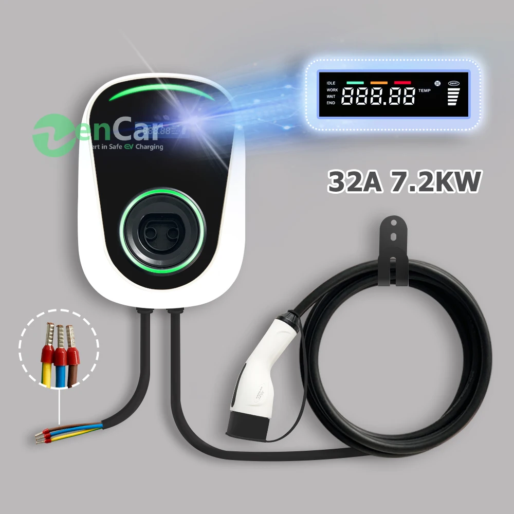 Duosida wallbox 32A кВт Тип 2 AC ev Автомобильная Зарядная Станция дома для базовой зарядки