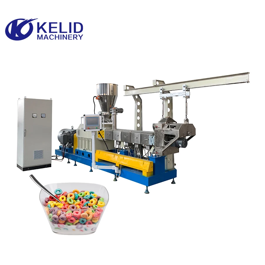 Automatic Cereal Breakfast Corn Flakes Snack Food Making Machine from Jinan