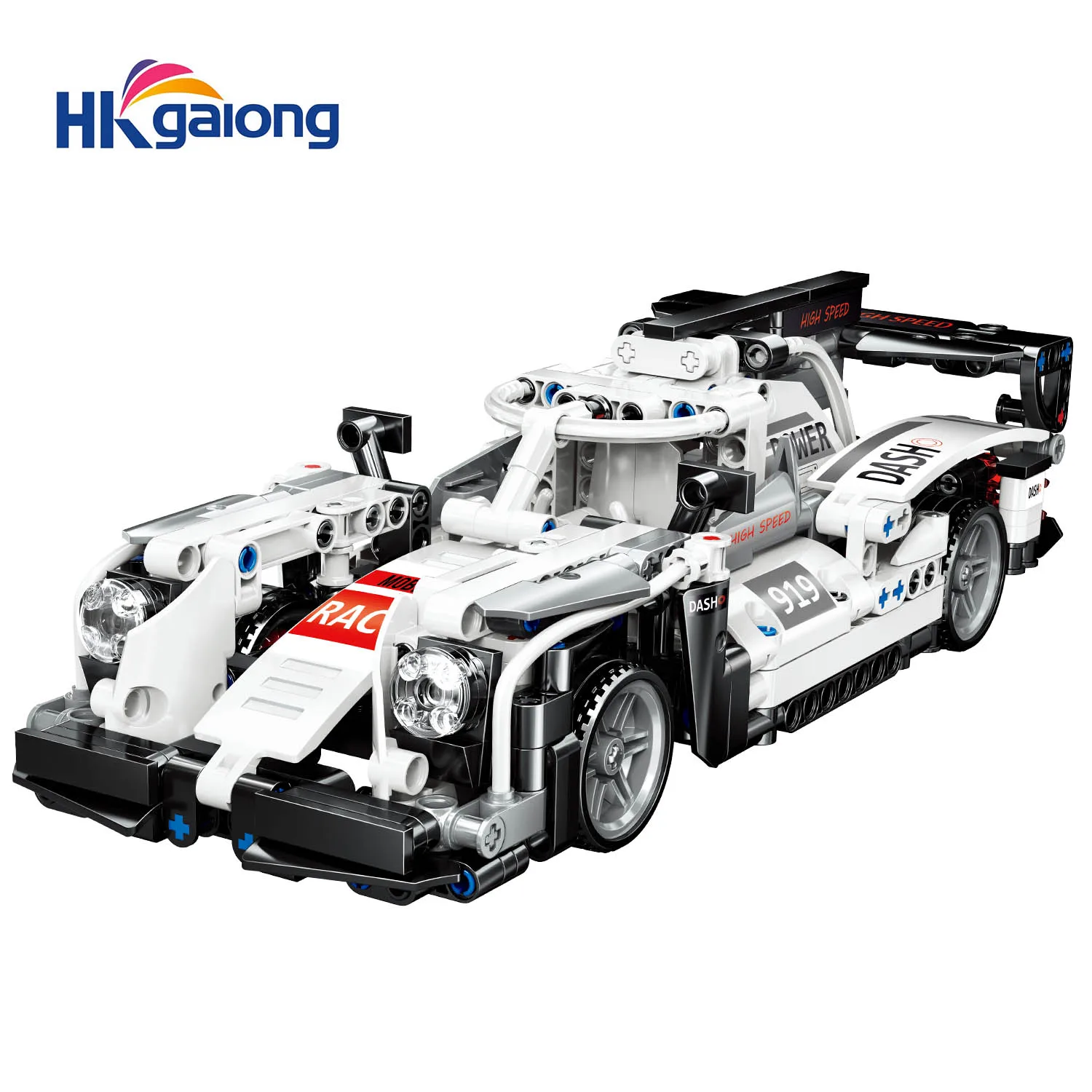 
ZHEGAO 919 supercar brick model build block toy 582 granular deformable build block for kid 