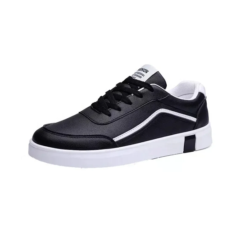 
dropshipping outdoor casual sports shoes lace up flat low cut skateboard men canvas students fashion sneakers soft men shoes 