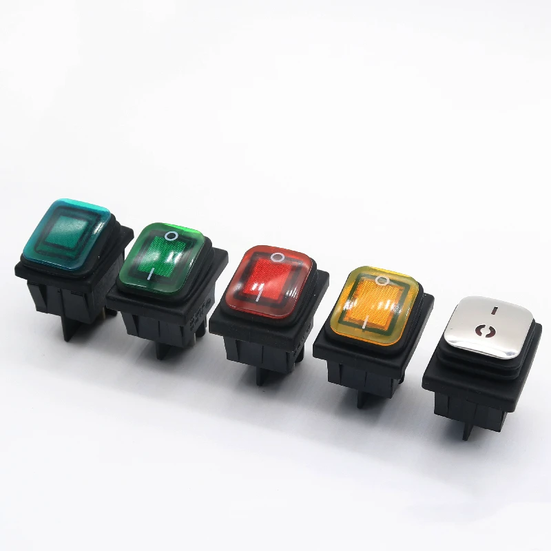 High quality KCD1 Round rocker switch Waterproof round rocker switch with led light