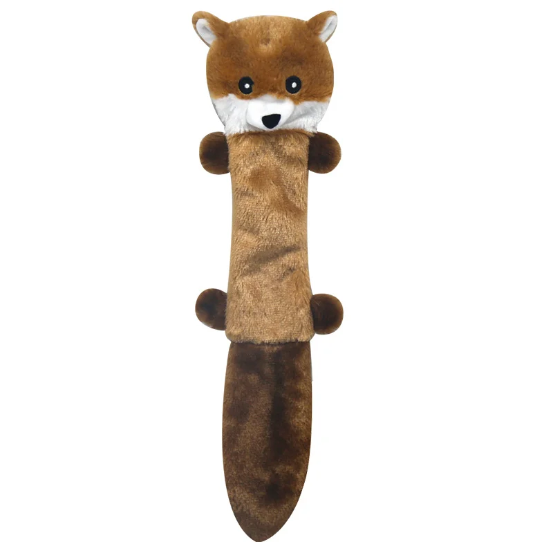 Funny Simulated Animal No Stuffing Dog Chew Toy with Squeakers Durable Stuffingless Plush Crinkle Zippypaws Pet Dog Squeak Toy