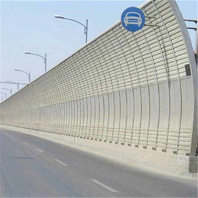 Curved Noise Barrier Elevated Bridge Soundproof Acrylic Board Residential Sound Absorbed Barrier Wall