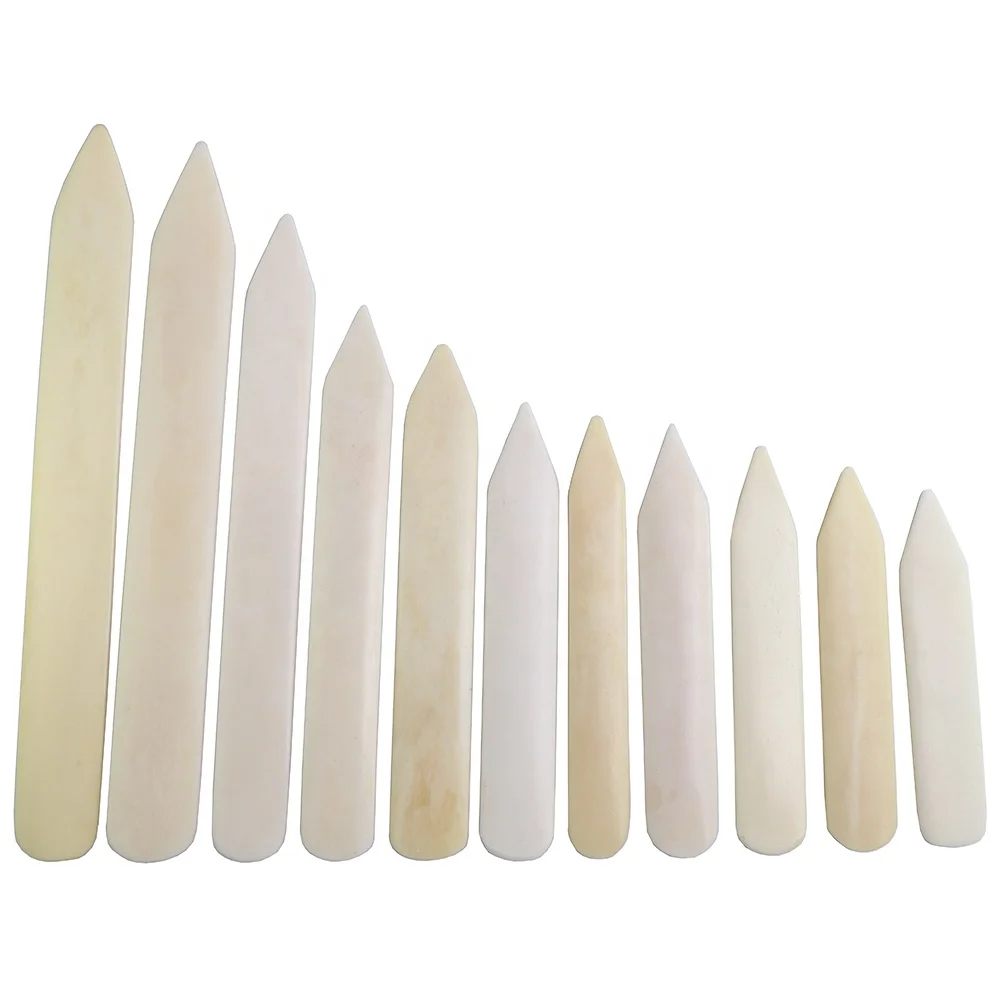 Handmade Origami Knife Leather Hand Tool Paper Scoring Tool Cattle Bone Folder