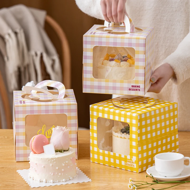 Wholesale Custom size rectangle wedding food box packaging cake box  with window