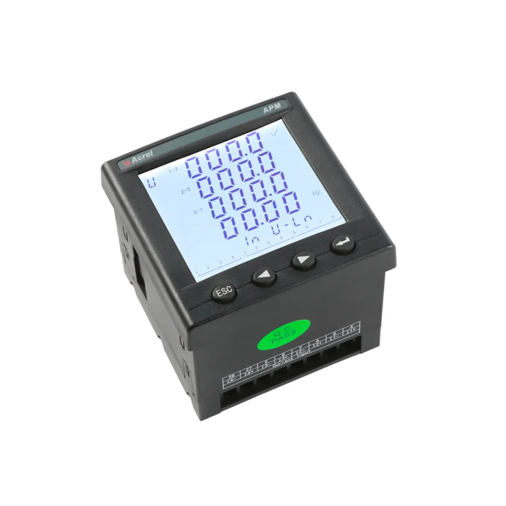 Acrel APM800 3 phase multifunction current monitoring panel energy meter electric power meter with RS485 Modbus/Profibus TCP