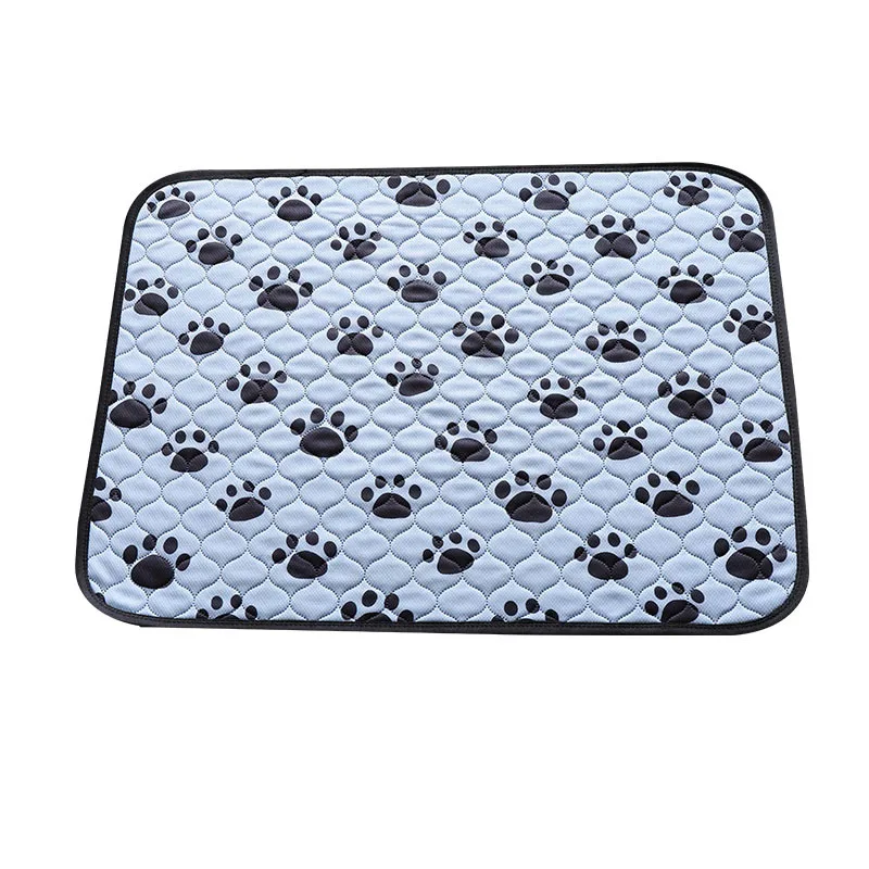 FreeExport  washable pet pee water mat pads for dogs training paw pattern pee pad washable cat pee pad reusable