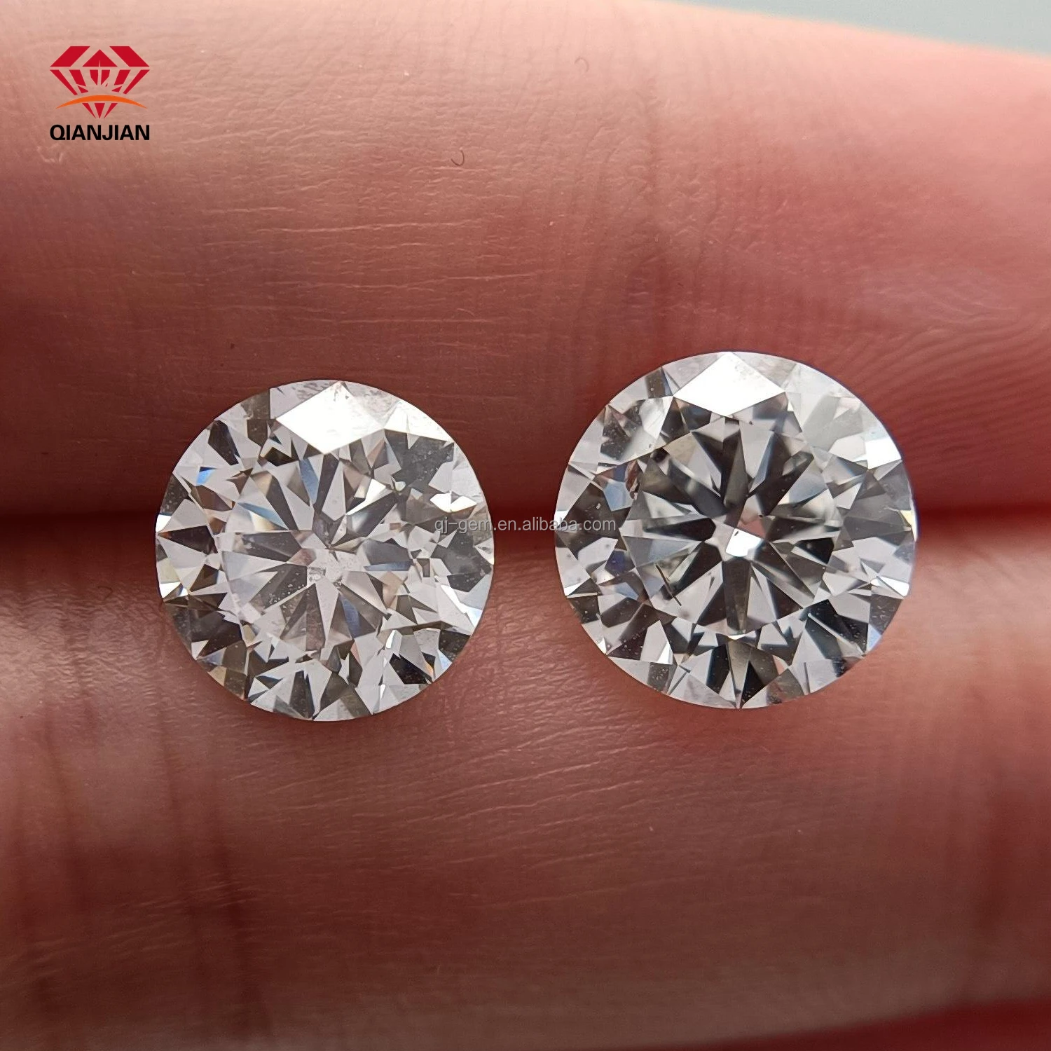 Wholesale Charles D color VVS1 round brilliant diamond faceted cut white moissanite for jewelry making