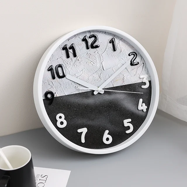 Горячие продажи новый продукт пластиковые круглые кварцевые Пользовательские настенные часы