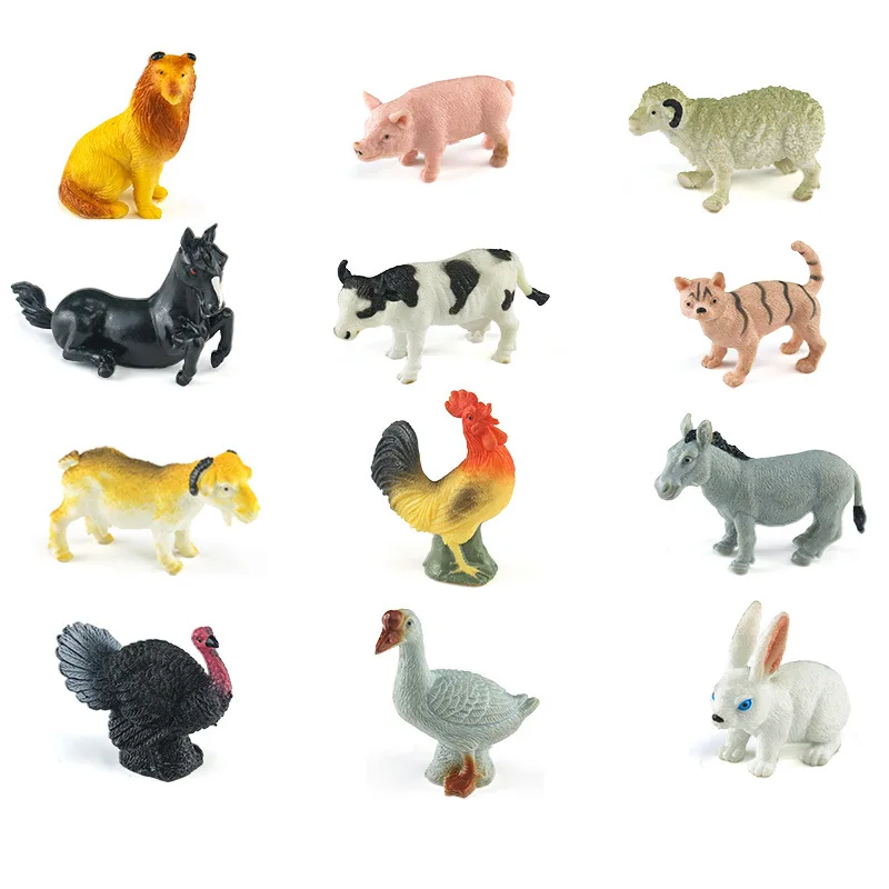 Novelty Scale Detail Small Gashapon Gift Miniature Figure Collectible Plastic Wild Animals Zoo Figurine Capsule Toy