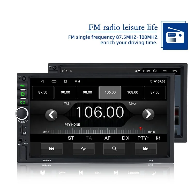 2019 New Product Android 7918C Android Car Radio 8.1 System 7 Inch GPS Navigation With WIFI Bt Car Dvd Player