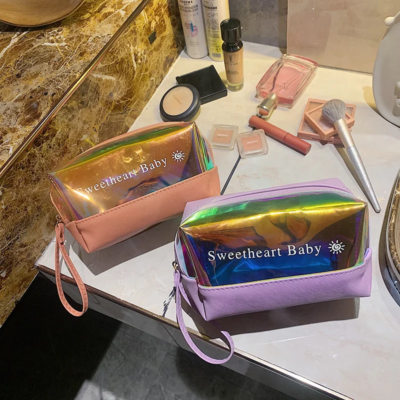 candy color neoprene make up bags bolsa maquillaje cosmetiquera beauty skincare pouch pink silicone cosmetic makeup bag