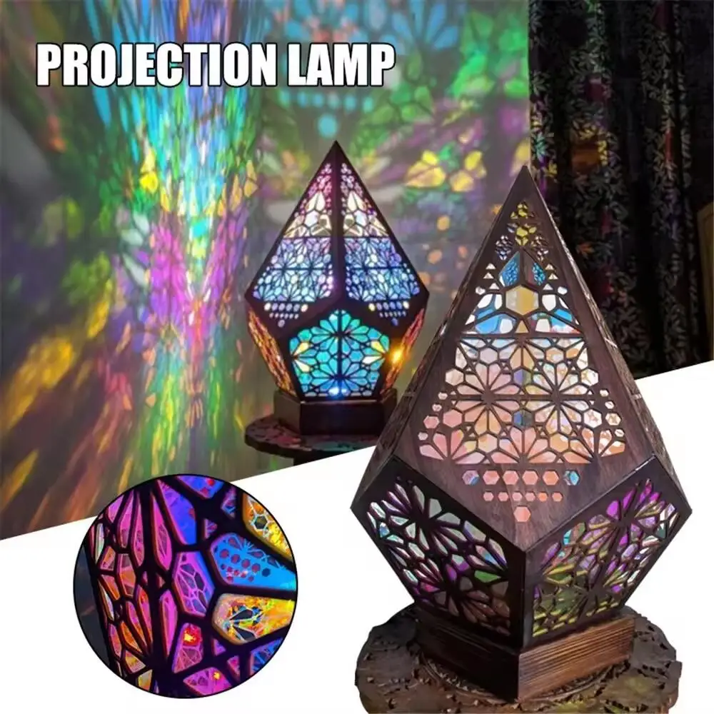 New Romantic Floor Projector Turkish Moroccan Lamp Colorful Floor Lamp Bohemian Light