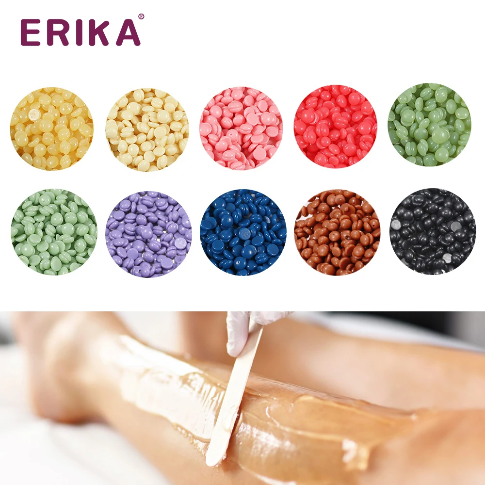 High Quality Brand Wholesale 500g Private Label Depilatory Hard Wax Beans Hair Removal Hard Wax Beads Custom Color Body Wax