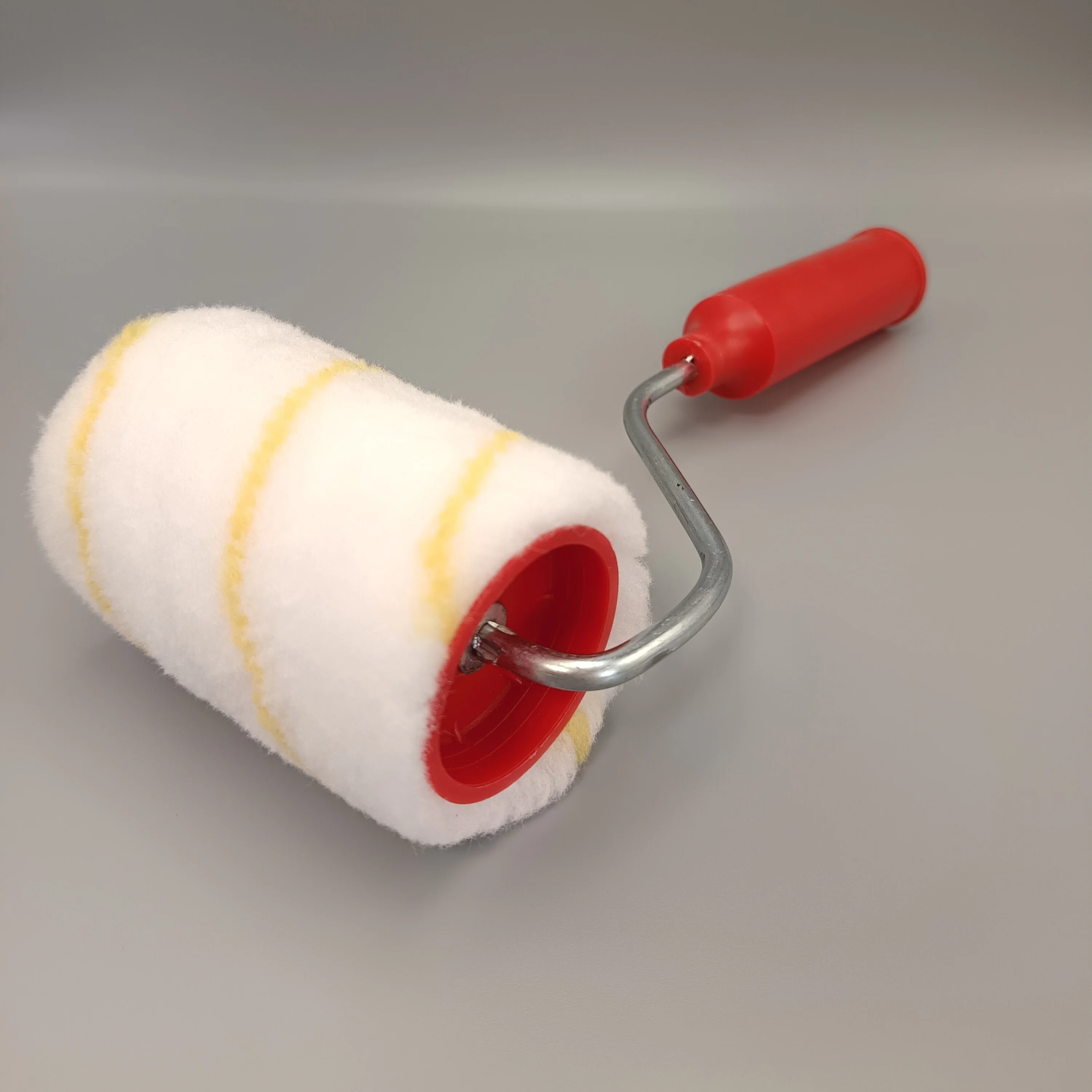 Безворсовый 4-дюймовый роликовый Ролик в европейском стиле с желтыми