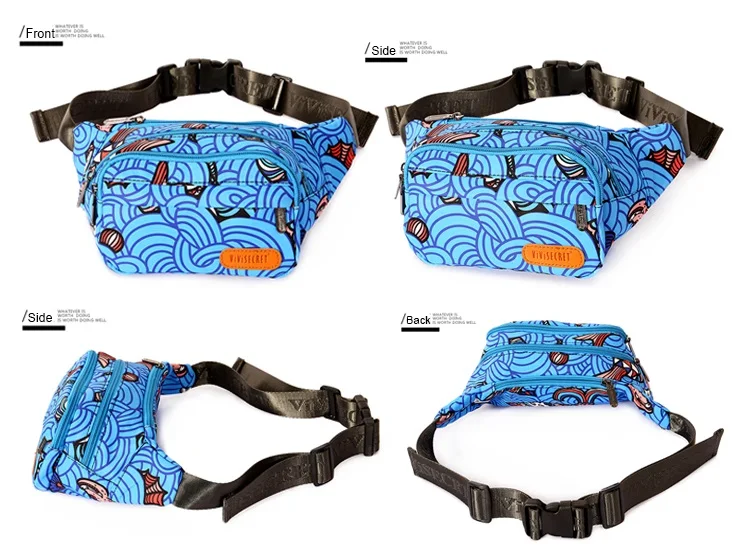 Стильная Водонепроницаемая поясная сумка унисекс, забавная Спортивная бананка из полиэстера для бега и занятий на открытом воздухе, с принтом логотипа на заказ