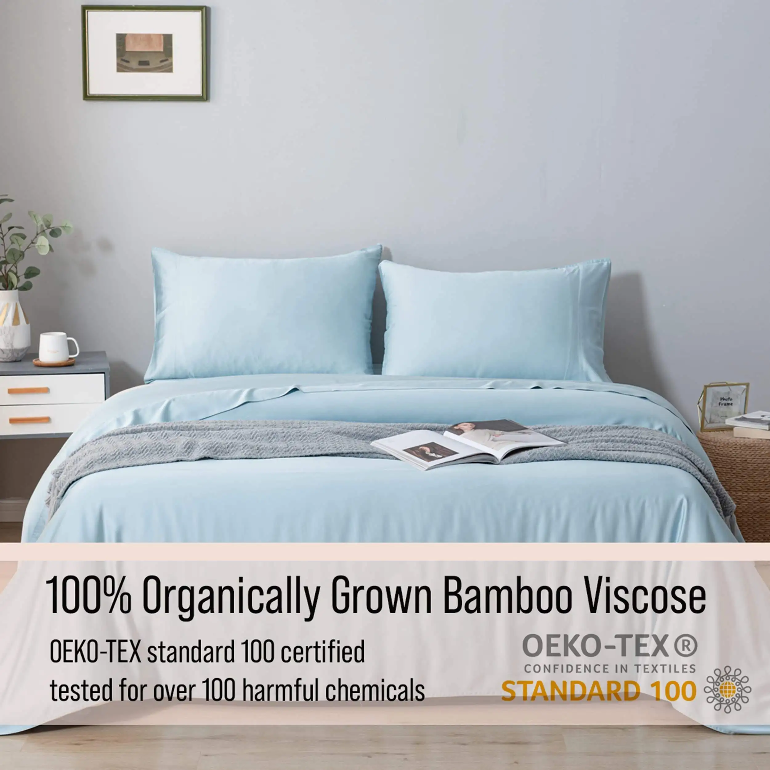 Full Size 100% Queen Size Sheet Set - Breathable & Cooling Cooling Bamboo Twin Xl Size Fitted Sheet