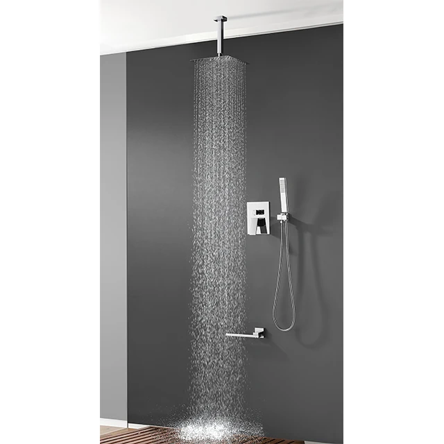 
rain shower system 304 shower set sanitary ware luxury bathroom shower with bath mixer 