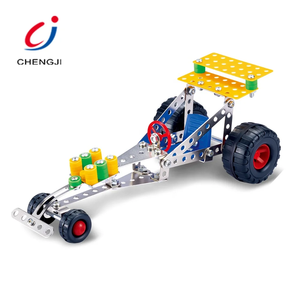 Educational 3 In 1 DIY Assemble Vehicle Model Toy, 291PCS Building Metal Car