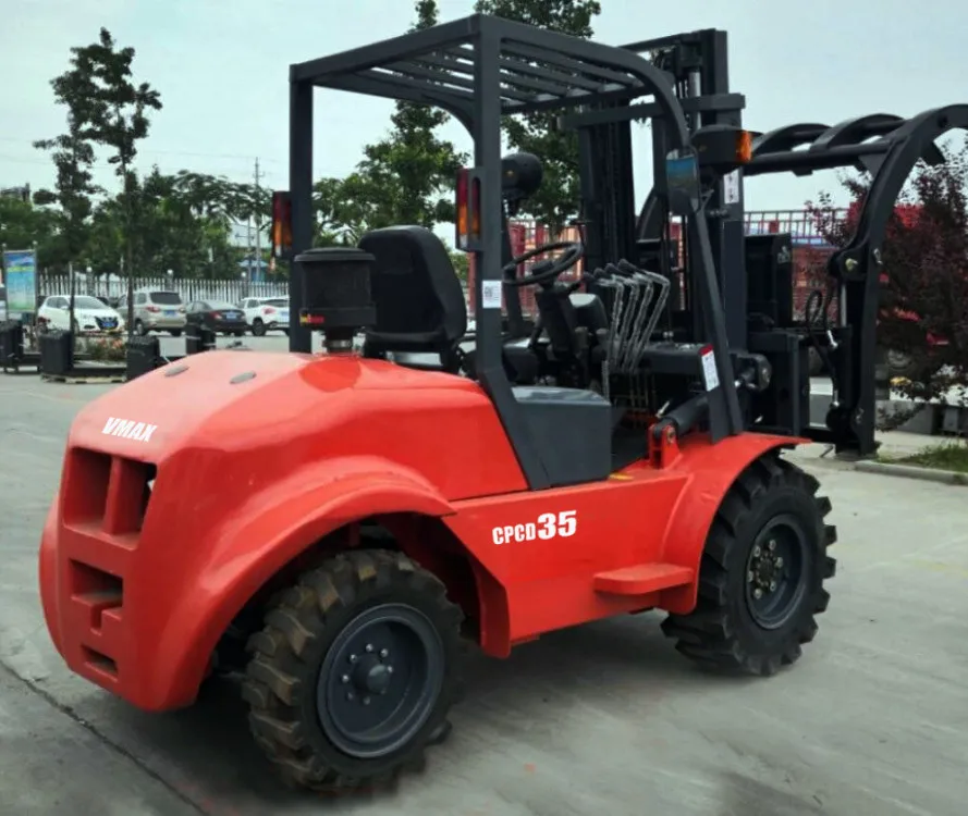 hot in sale all terrian forklift, Rough   Forklift  with china /CUMMINS/YANMAR engine