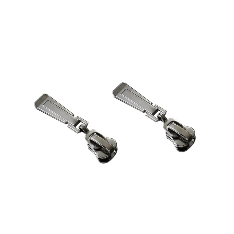 High Quality Waterproof Auto-lock Long Plate Metal Zipper Puller Design