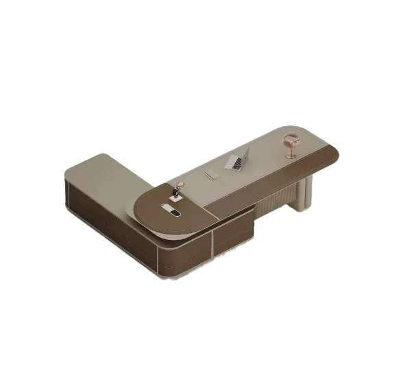 HAION factory direct sale Luxury Modern Office Desk Wood Management Furniture with Drawers Elegant Office Table