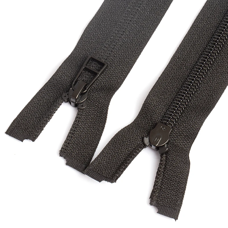 Wholesale High-Quality Open-End Nylon Zippers Customizable Reverse Coil Zippers