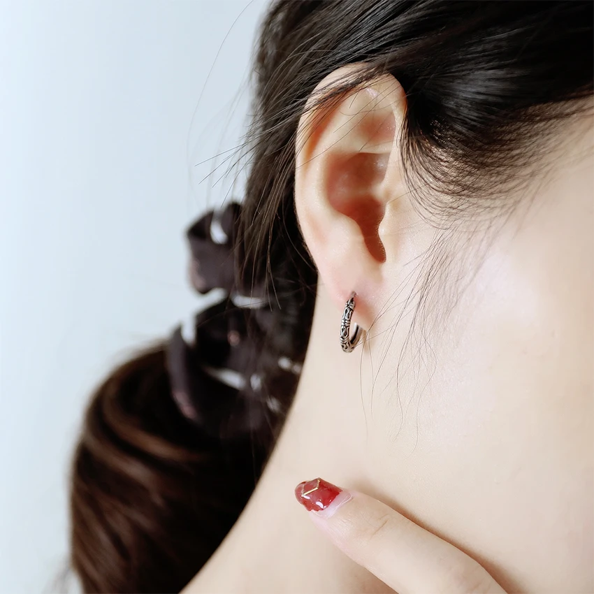  Wholesale Price Gold Stainless Steel Earrings Jewelry Hoop For Men