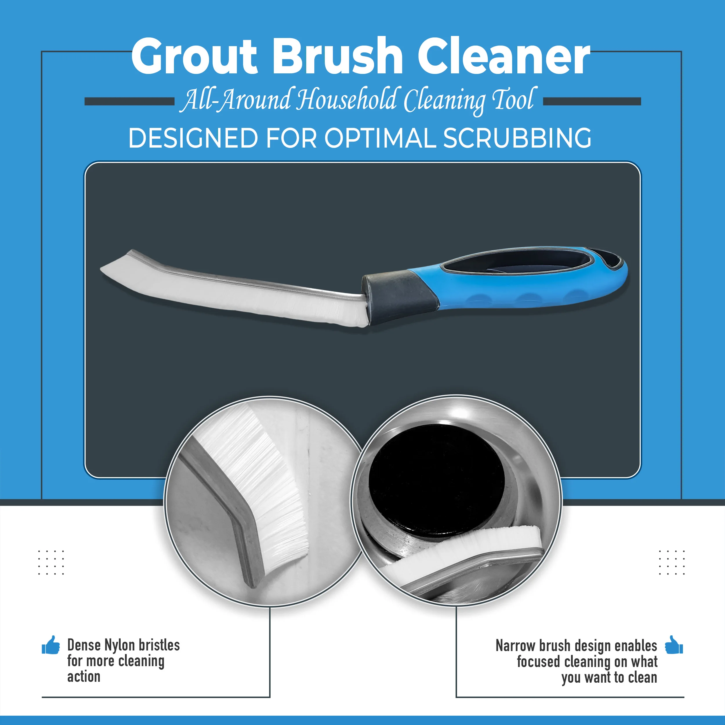 Щетка для чистки раствора, швы для плитки в ванной комнате, Жесткая Щетина из полипропилена, щетка для чистки углов