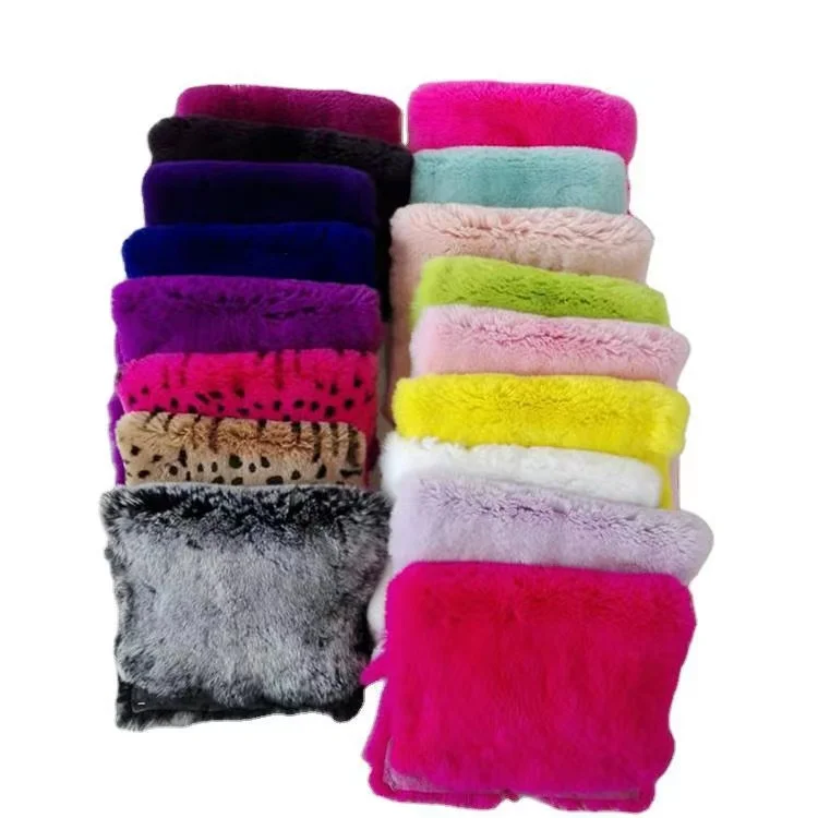 Wholesale Top Quality Cheap Price Natural Dyed Color Rex Rabbit Fur Skin Pelts for Women Coat Trim Collar Bag