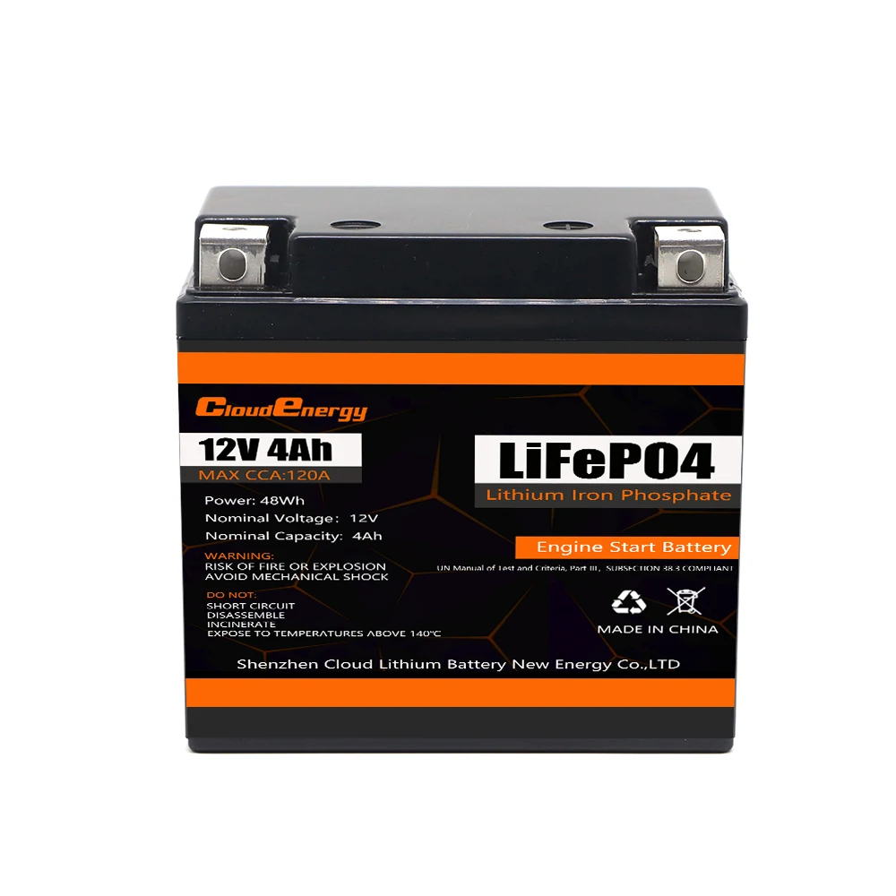 12.8v 4Ah Motorcycle Lithium Battery Motorcycle Engine starting 12V 4a Battery Engine start motorcycle starting battery