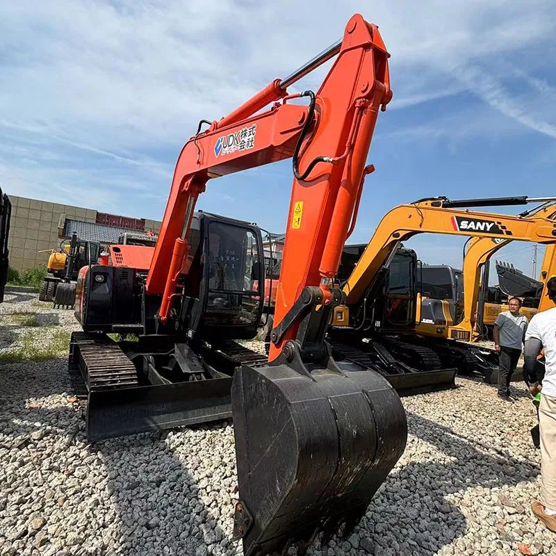 R007 используется HITACHI ZX70 7 тонн небольшой гидравлический гусеничный экскаватор японский оригинальный станок с Isuzu