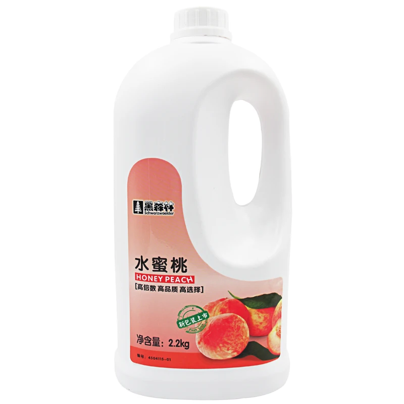 Peach juice Black Forest concentrated juice 1:9 high multiple concentrated 2.2kg milk tea shop ingredients
