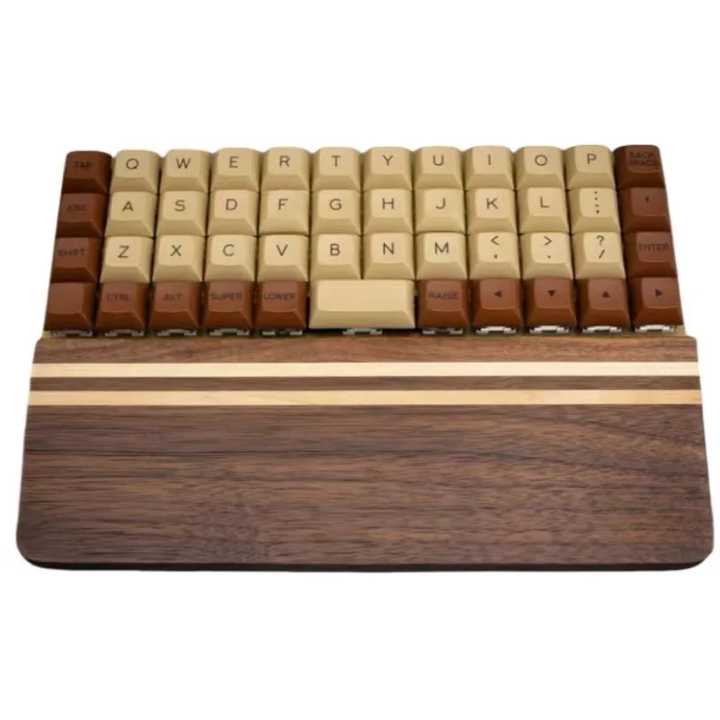 Ergonomic Walnut Wood Keyboard Wrist Rest Gaming Desk with Comfortable Palm Rest for Easy Typing Computer Laptop Household Use
