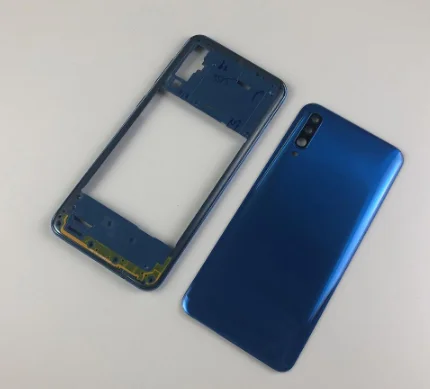 Корпус средняя рамка крышка с батареей задняя и объектив камеры для galaxy A50 2019 A505 A505F