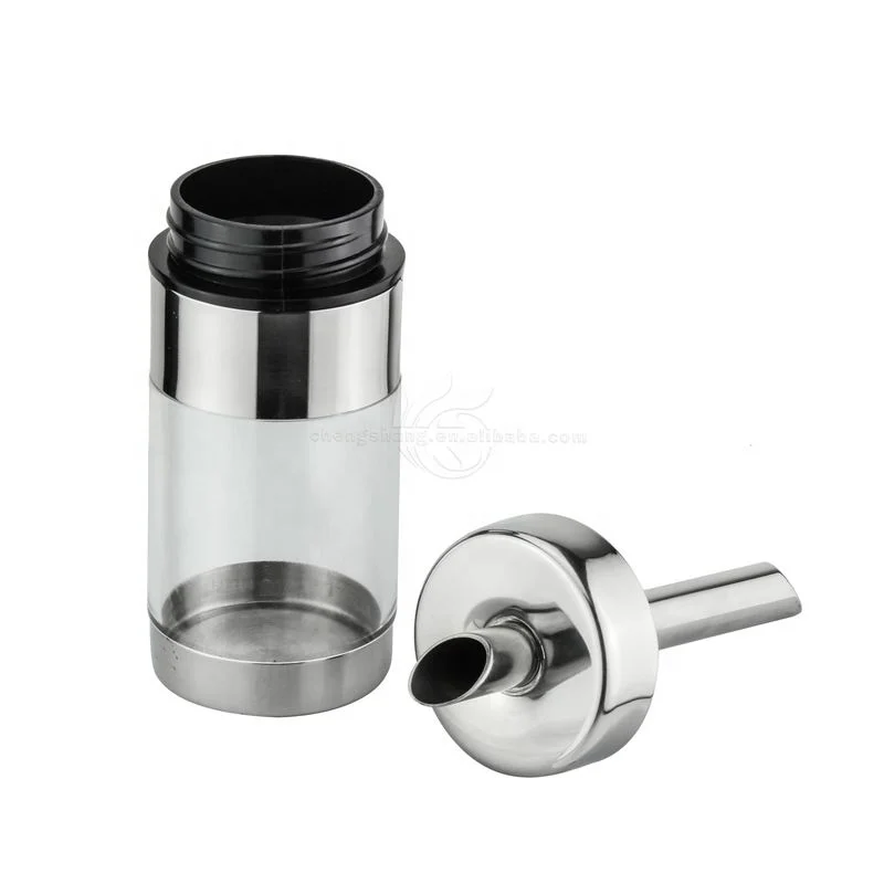 Нержавеющая сталь ручной фиксации вылить количество стекла Видимый сахар чаша бутылка диспенсер